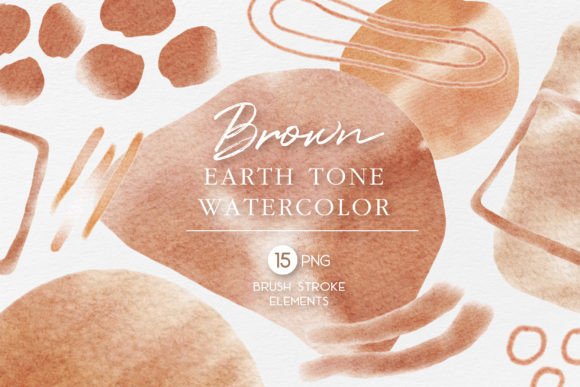 Download Brown Earth Tone Watercolor Brush Stroke - Brush Collection
