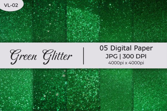 Download Green Glitter Paper Backgrounds - Green Collection