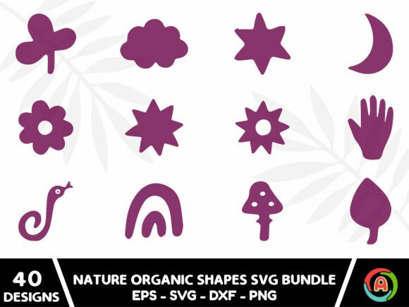 Download Nature Organic Shapes Svg Bundle - Nature Collection