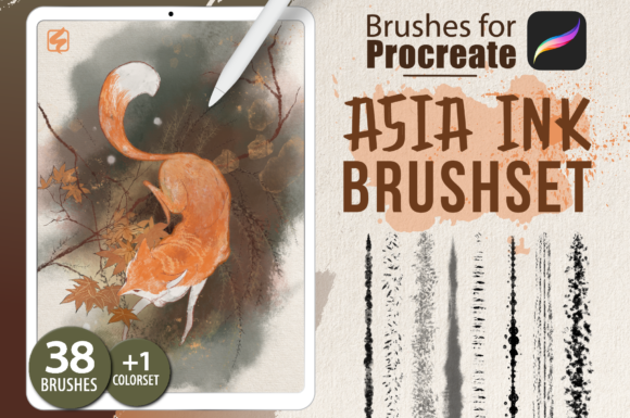 Download Procreate - Asia Ink Brushes - Brush Collection