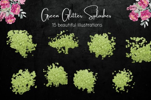 Download Green Glitter Splash Collection - Green Collection